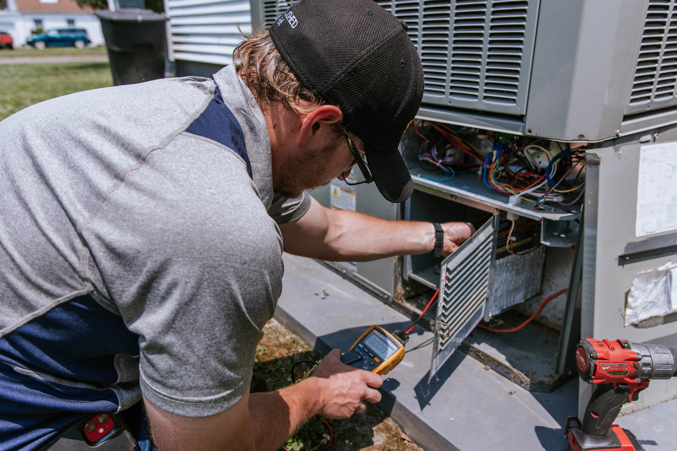 Hayden working on unit