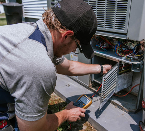 Hayden working on unit