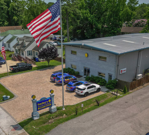 Aerial view of building
