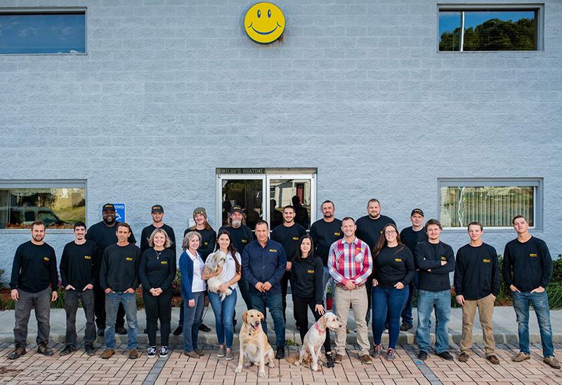 Smileys Hvac Team Outside Hvac Office